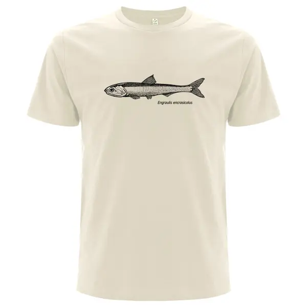 FISHSHIRT – sardelle (boy), natural (Textil)