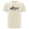 FISHSHIRT – schwarzgefleckter fiederbartwels (boy), natural (Textil)