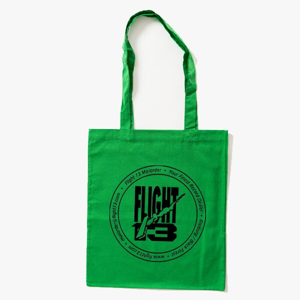 FLIGHT 13, stofftasche, logo, hellgrün cover