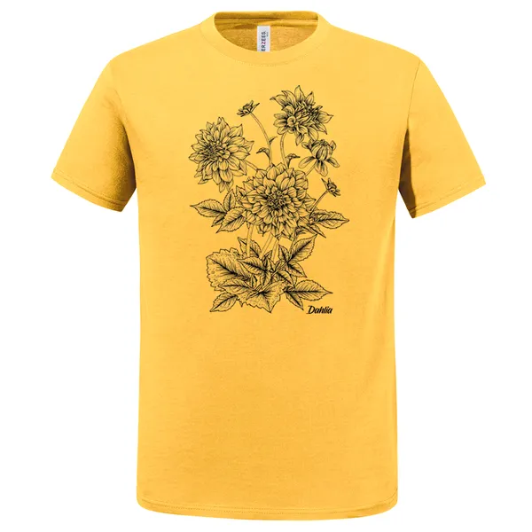 FLORASHIRT – dahlie (boy), spectra yellow (Textil)