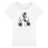 FUFU FRAUENWAHL – eaten by ducks (girl), white (Textil)