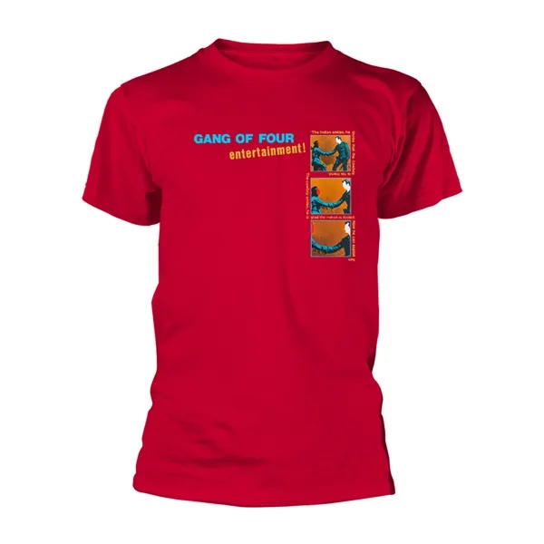 GANG OF FOUR – entertainment album cover (boy) red (Textil)