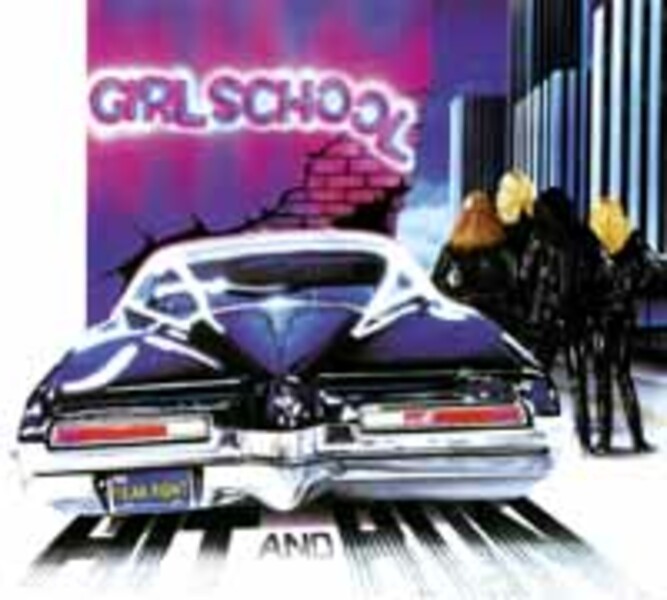 GIRLSCHOOL, hit and run GIRLSCHOOL, hit and run cover