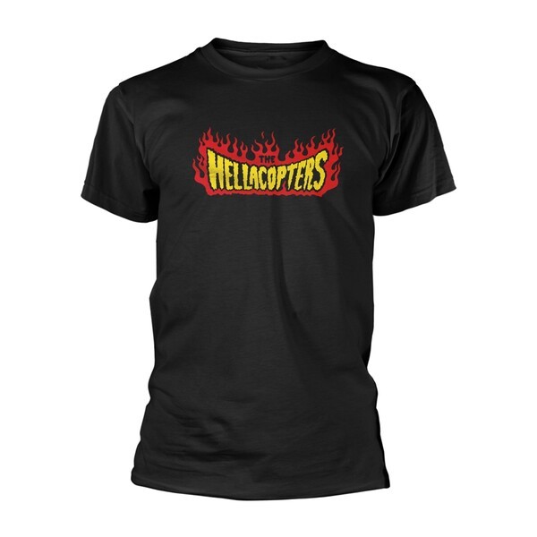 Cover HELLACOPTERS, flames (boy) black