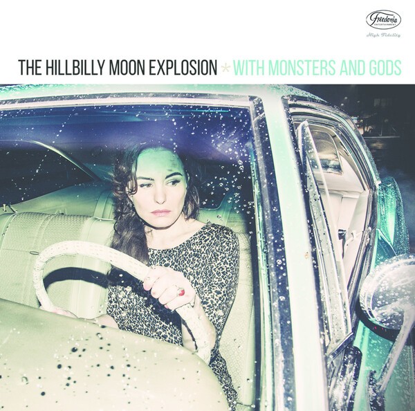 Cover HILLBILLY MOON EXPLOSION, with monsters and god