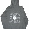 HIVES – handwritten nulla (boy) heather grey zip-hoodie (Textil)
