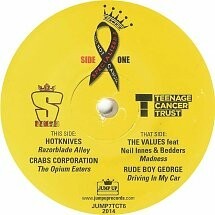 Cover HOTKNIVES/CRABS CORPORAION/VALUES/RUDE BOY GEORGE, split