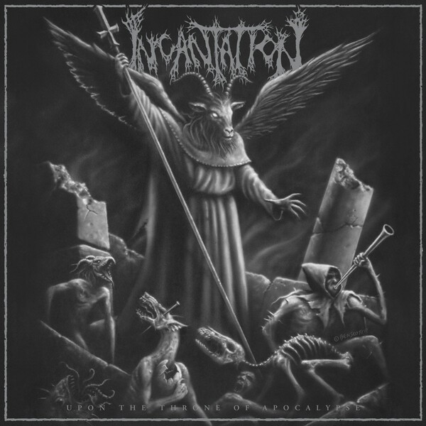 INCANTATION, upon the throne of apocalypse cover