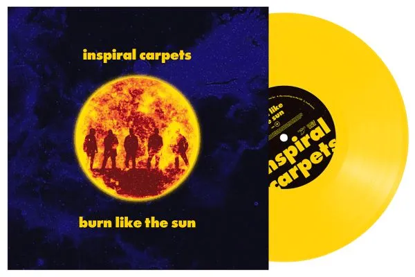 INSPIRAL CARPETS – burn like the sun (yellow lp - blue galaxy cover) (LP Vinyl)