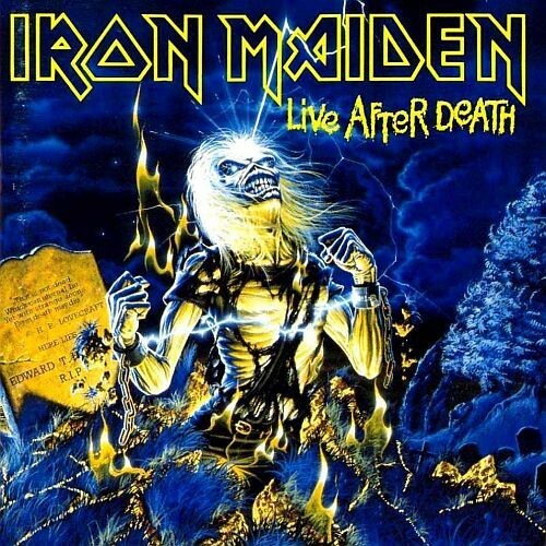 IRON MAIDEN, live after death cover