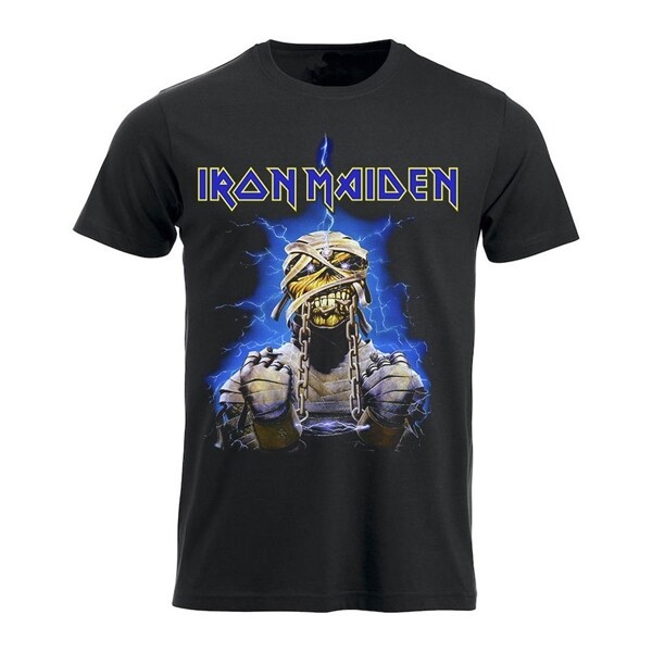 Cover IRON MAIDEN, mummy back (boy) black