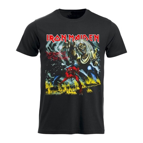 Cover IRON MAIDEN, the number of the beast (boy) black