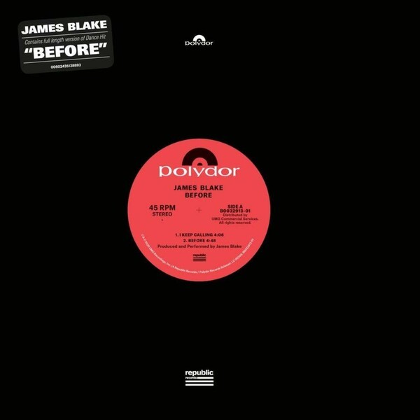 JAMES BLAKE – before ep (12" Vinyl)