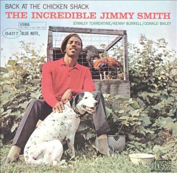 Cover JIMMY SMITH, back at the chicken shack