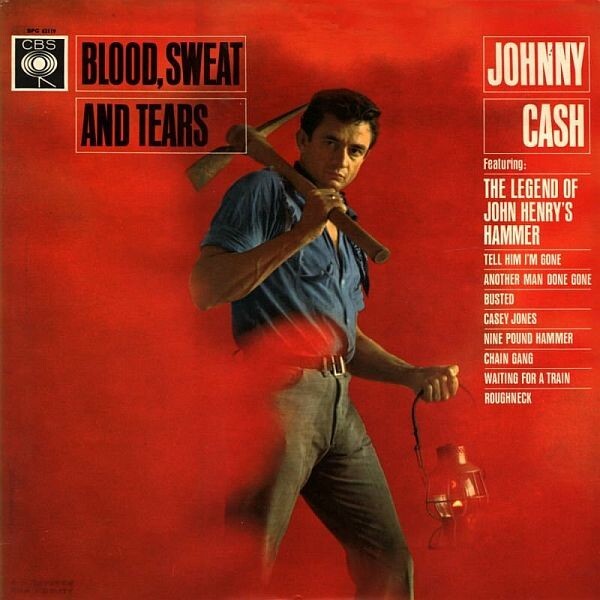 JOHNNY CASH, blood, sweat & tears cover