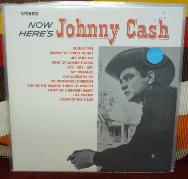JOHNNY CASH, now here`s johnny cash (USED) cover