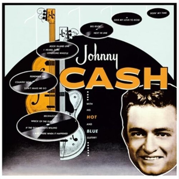 Cover JOHNNY CASH, with his hot & blue guitar