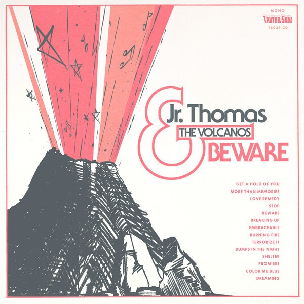 Cover JR. THOMAS & THE VOLCANOS, beware