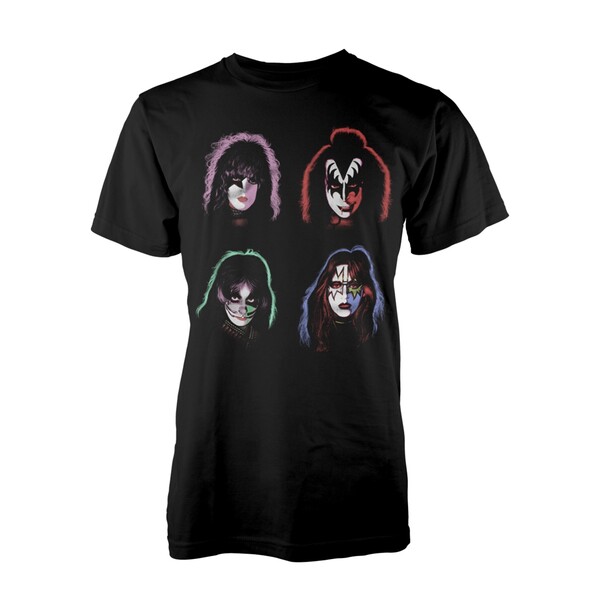 KISS – faces (boy) black (Textil)