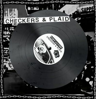 LEFT ALONE, checkers & plaid cover