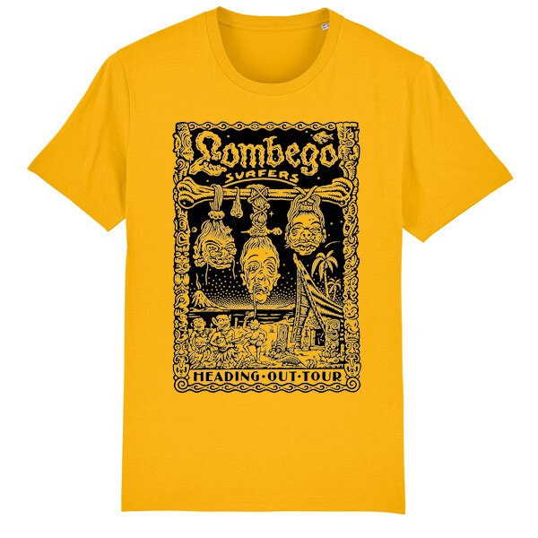 Cover LOMBEGO SURFERS, heading out tour (boy), spectral yellow
