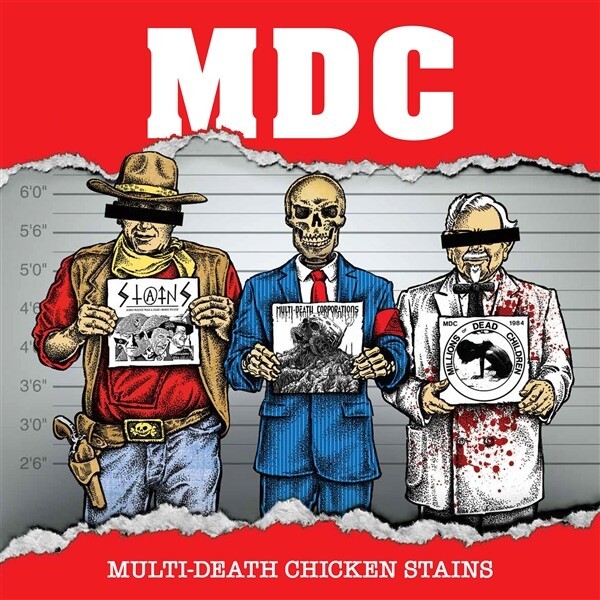 Cover MDC, multi death chicken stains - 12" millenium edition