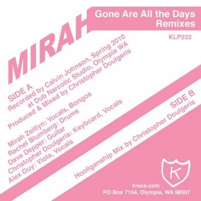 Cover MIRAH, gone all the days
