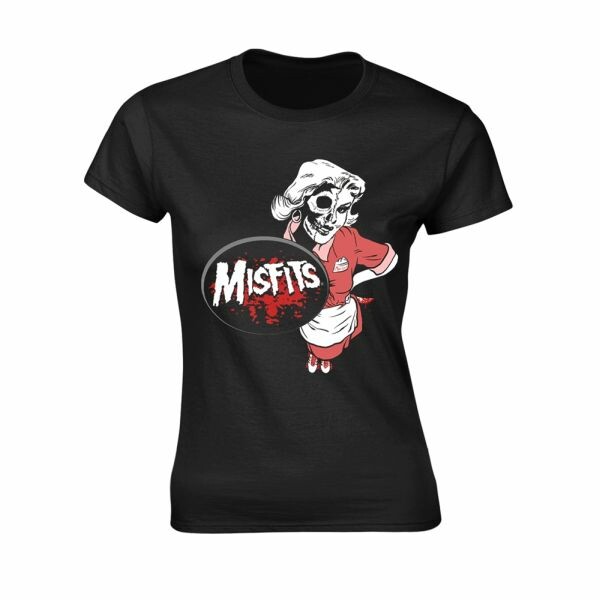 Cover MISFITS, waitress (girl) black