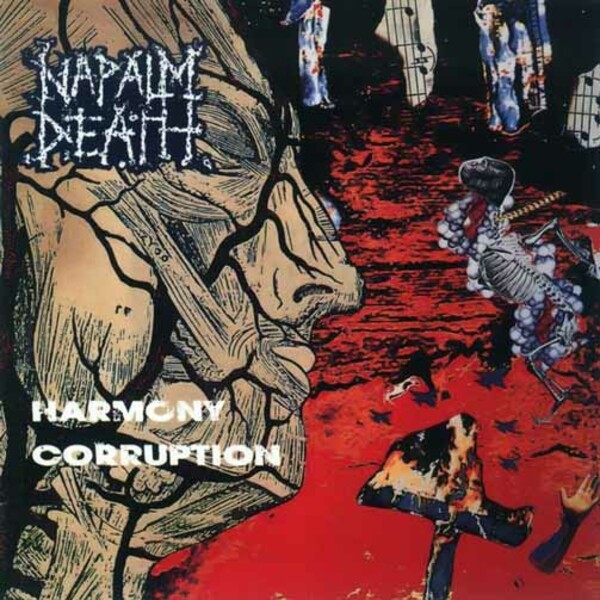 Cover NAPALM DEATH, harmony corruption