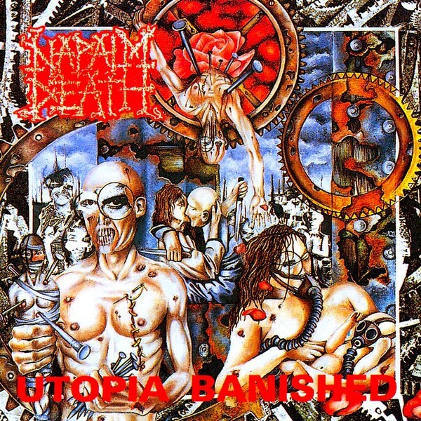 NAPALM DEATH, utopia banished cover