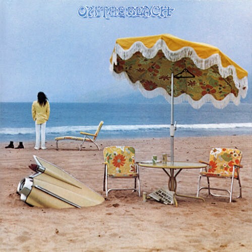 NEIL YOUNG, on the beach (remaster) cover