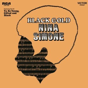 NINA SIMONE, black gold cover