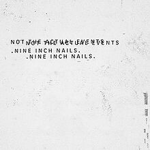 NINE INCH NAILS, not the actual events-ep cover