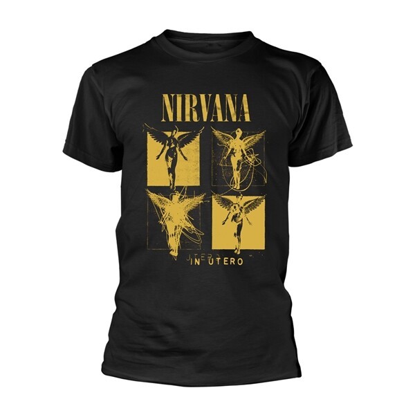 NIRVANA – in utero grid (boy) black (Textil)