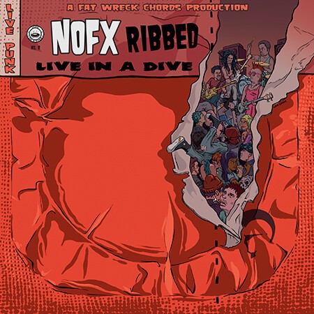 NOFX, ribbed - live in a dive cover