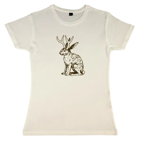ORANGE BEAT – jackalope (girl), papyrus bamboo (Textil)