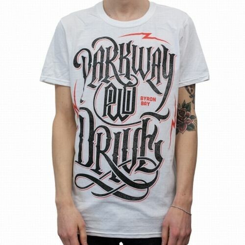 PARKWAY DRIVE – electric logo (boy) white (Textil)