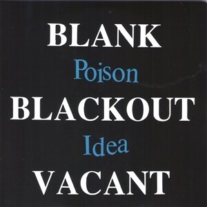 POISON IDEA, blank blackout cover