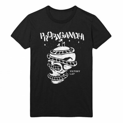 Cover PROPAGANDHI, rollercoaster skull (boy) black