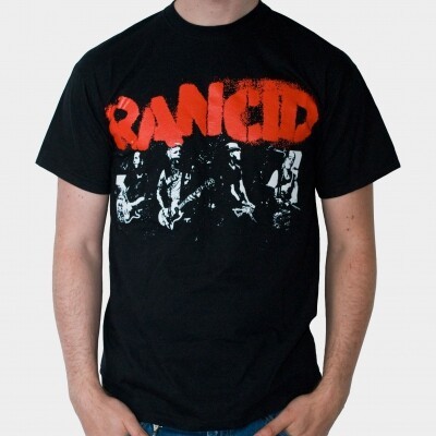 RANCID – let the dominoes fall (boy) black (Textil)