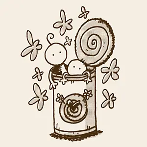 RAUTIE – two in a tin (girl), natural (Textil)