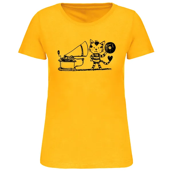 RAUTIE – vinyl cat (girl), sunflower (Textil)