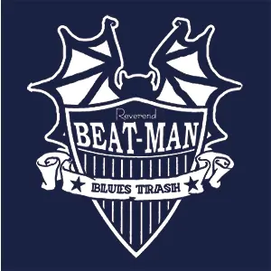 REVEREND BEAT-MAN – beat-man logo (boy), navy (Textil)