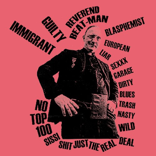 REVEREND BEAT-MAN – reverend immigrant (girl), coral (Textil)