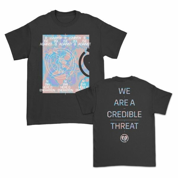 RISE AGAINST – iridescent credible threat (boy) black (Textil)