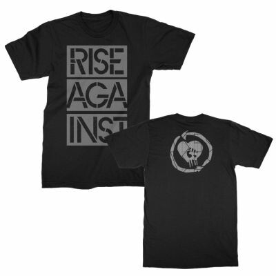 Cover RISE AGAINST, stacked ghost notes stencil (boy) black
