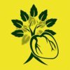 RISOM – green heart (girl), brazilian yellow (Textil)