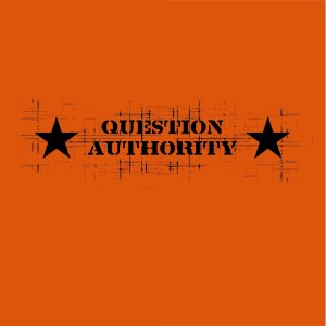 RISOM – question authority (boy), red (Textil)