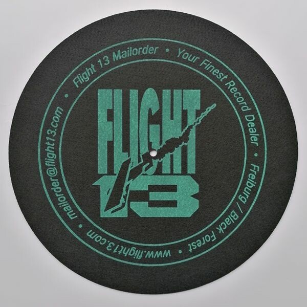 SLIPMAT FLIGHT 13, logo_blue on black cover