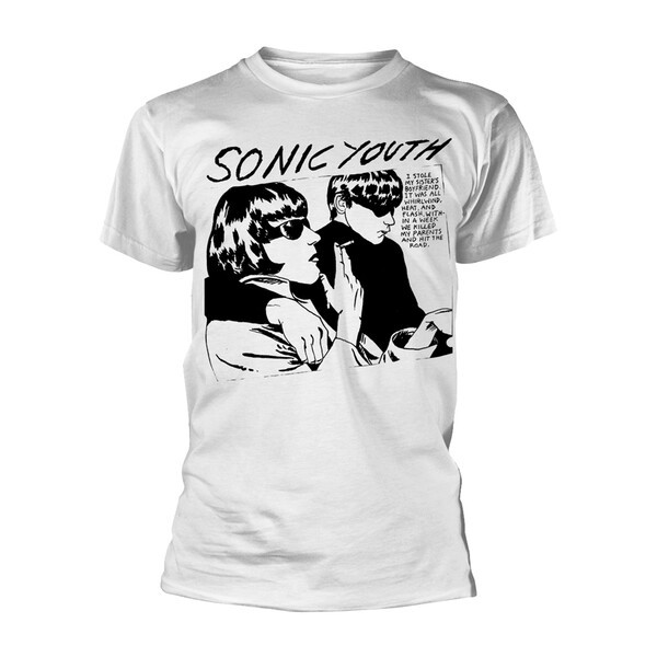 SONIC YOUTH – goo album cover (boy) white (Textil)